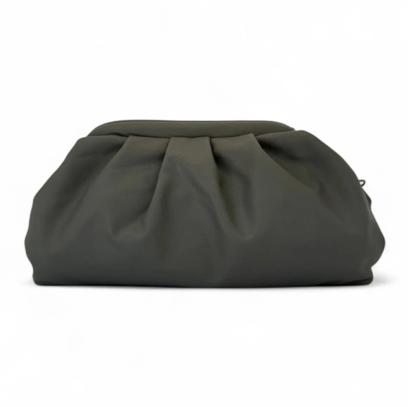 NWT Badgley Mischka  Taupe Color Designer Clutch Detachable Strap - Picture 6 of 10